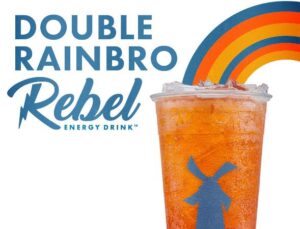 Dutch Bros Double Rainbro Rebel Energy Drink